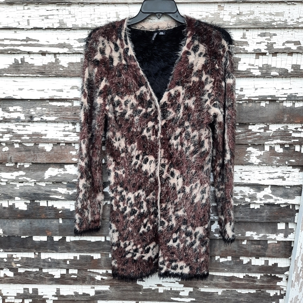 🌟 Ethyl Eyelash Sweater cardigan size medium